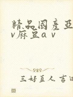 精品国产亚洲av麻豆aⅴ