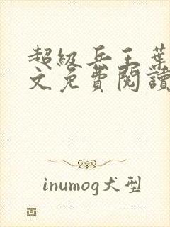 超级兵王叶谦全文免费阅读火