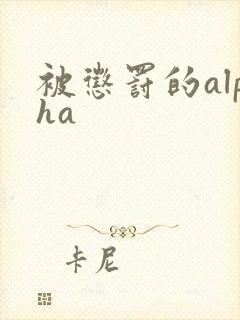 被惩罚的alpha