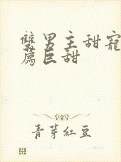 双男主甜宠文推荐巨甜