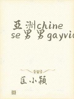 亚洲chinese男男gayvideo