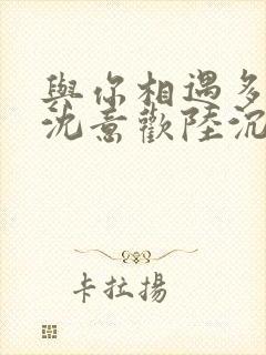 与你相遇多欢喜沈意欢陆沉舟全本阅读