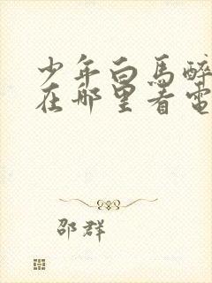 少年白马醉春风在哪里看电视剧封面