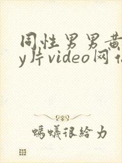 同性男男黄gay片video网站封面