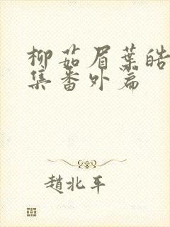 柳茹眉叶皓轩续集番外篇