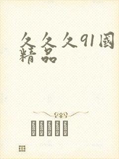 久久久91国产精品封面