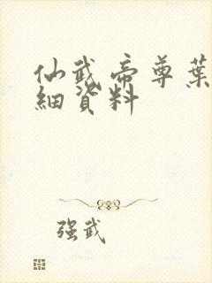 仙武帝尊叶辰详细资料