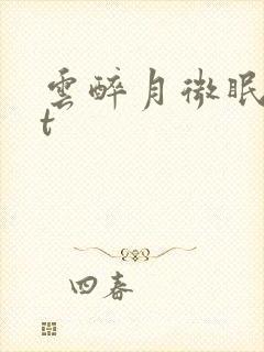 云醉月微眠txt封面