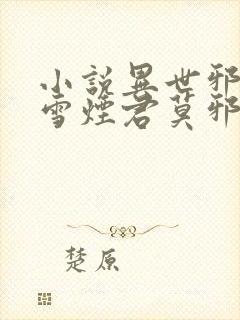 小说异世邪君梅雪烟君莫邪免费阅读全文作者