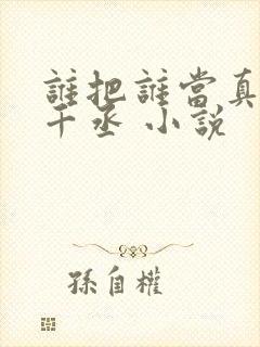 谁把谁当真 水千丞 小说封面