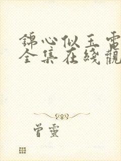 锦心似玉电视剧全集在线观看免费版