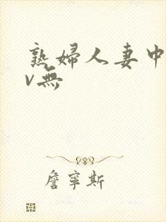 熟妇人妻中文av无