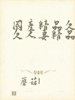 国产精品久久久久人妻精品