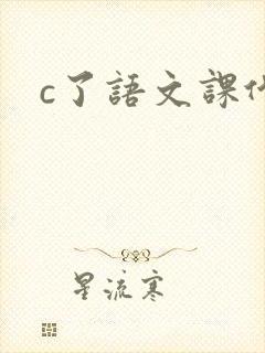 c了语文课代表封面