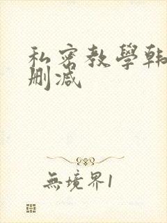 私密教学韩漫无删减