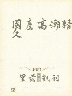 国产高潮精品久久