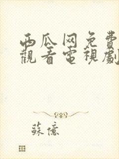 西瓜网免费在线观看电视剧封面