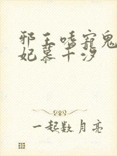 邪王嗜宠鬼医狂妃慕千汐