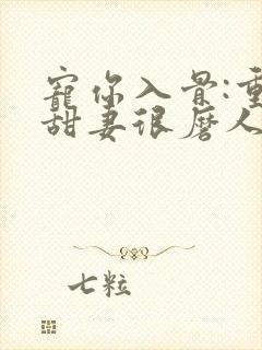 宠你入骨:重生甜妻很磨人