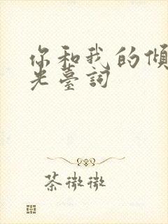 你和我的倾城时光台词