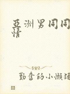 亚洲男同同性激情