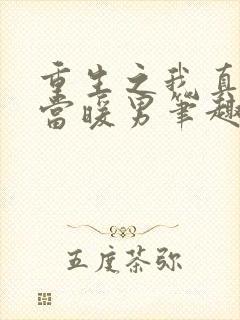 重生之我真没想当暖男笔趣阁