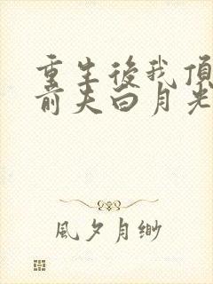 重生后我顶替了前夫白月光 九九月封面