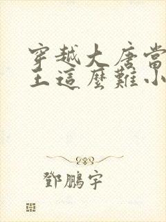 穿越大唐当个闲王这么难小说