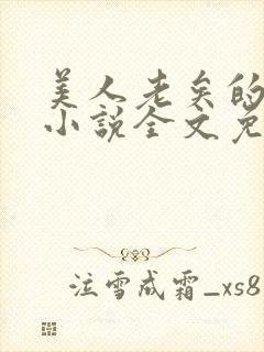 美人老矣的原著小说全文免费阅读