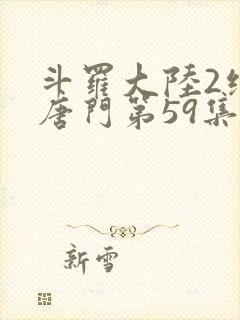 斗罗大陆2绝世唐门第59集