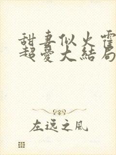 甜妻似火霍爷他超爱大结局