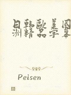日韩欧美国产亚洲精品字幕