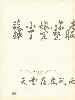 苏小姐,你老公掉了完整版