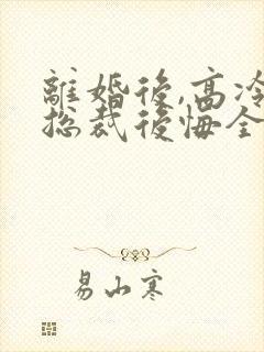 离婚后,高冷女总裁后悔全