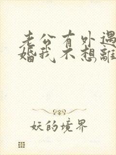 老公有外遇要离婚我不想离婚