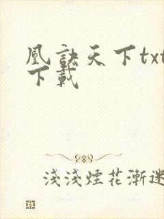 凰诀天下txt下载封面
