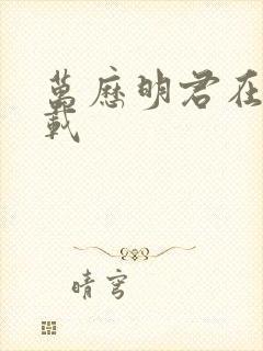 万历明君在线下载