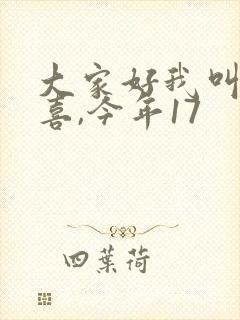 大家好我叫林小喜,今年17封面