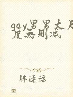 gay男男大尺度无删减