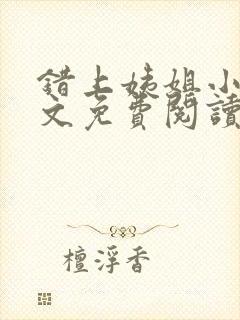 错上姨姐小说全文免费阅读