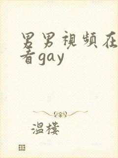 男男视频在线观看gay