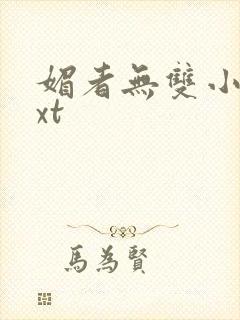 媚者无双小说txt