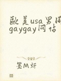 欧美usa男同gaygay网站封面