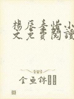 杨辰秦惜小说全文免费阅读正版封面