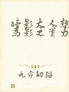 暗影大人想要成为影之实力者剧场版