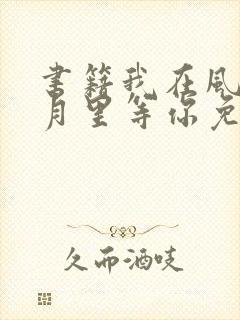 书籍我在风花雪月里等你免费阅读