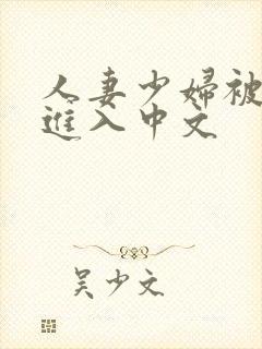 人妻少妇被猛烈进入中文