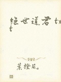 绝世道君 txt