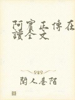 阿宾正传在线阅读全文