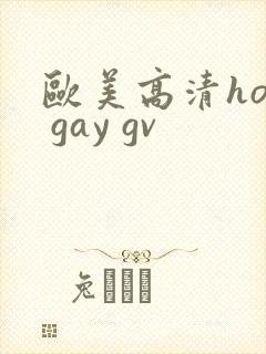 欧美高清hot gay gv